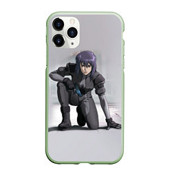 Чехол iPhone 11 Pro матовый Ghost In The Shell 5, цвет: 3D-салатовый