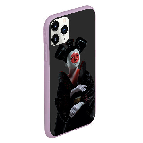 Чехол iPhone 11 Pro матовый Ghost In The Shell 2 / 3D-Сиреневый – фото 2