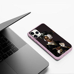 Чехол iPhone 11 Pro матовый Ghost In The Shell 1, цвет: 3D-розовый — фото 2