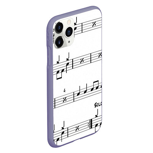 Чехол iPhone 11 Pro матовый I LOVE ROCK AND ROLL / 3D-Серый – фото 2