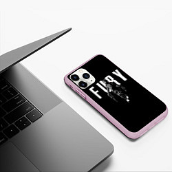 Чехол iPhone 11 Pro матовый Tretij rebenok Fury, цвет: 3D-розовый — фото 2