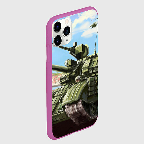 Чехол iPhone 11 Pro матовый Защитники / 3D-Фиолетовый – фото 2