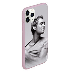 Чехол iPhone 11 Pro матовый Джуд Лоу, цвет: 3D-розовый — фото 2