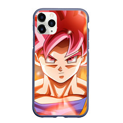 Чехол iPhone 11 Pro матовый DBZ: Super Goku, цвет: 3D-серый