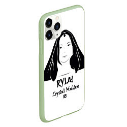 Чехол iPhone 11 Pro матовый Rylai: Crystal Maiden, цвет: 3D-салатовый — фото 2