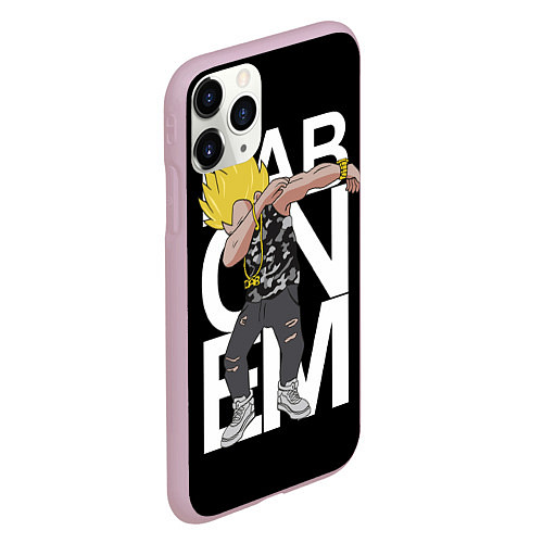 Чехол iPhone 11 Pro матовый Dab On Em Rap / 3D-Розовый – фото 2