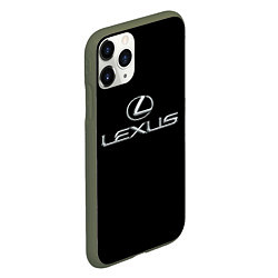 Чехол iPhone 11 Pro матовый Lexus, цвет: 3D-темно-зеленый — фото 2