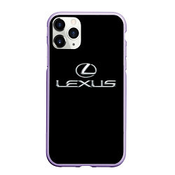 Чехол iPhone 11 Pro матовый Lexus, цвет: 3D-светло-сиреневый