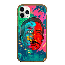 Чехол iPhone 11 Pro матовый Dali Art, цвет: 3D-коричневый