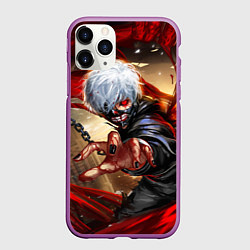 Чехол iPhone 11 Pro матовый Blood, цвет: 3D-фиолетовый