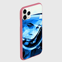 Чехол iPhone 11 Pro матовый Gagarin Art, цвет: 3D-малиновый — фото 2