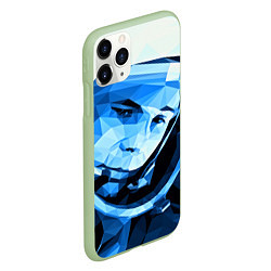 Чехол iPhone 11 Pro матовый Gagarin Art, цвет: 3D-салатовый — фото 2