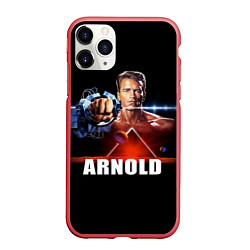 Чехол iPhone 11 Pro матовый Iron Arnold, цвет: 3D-красный
