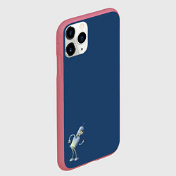 Чехол iPhone 11 Pro матовый Bender F, цвет: 3D-малиновый — фото 2
