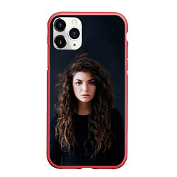 Чехол iPhone 11 Pro матовый Lorde, цвет: 3D-красный