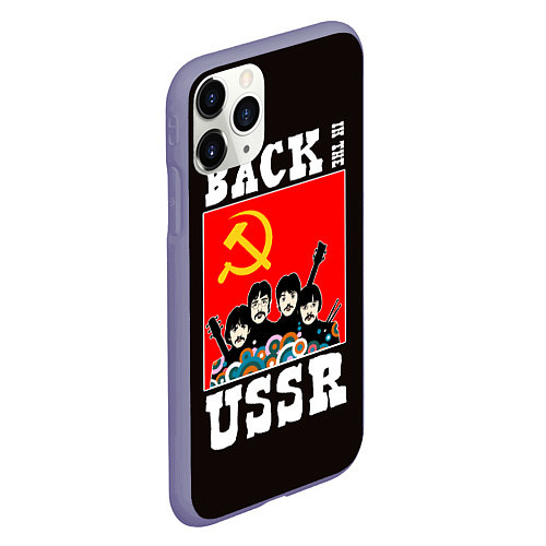 Чехол iPhone 11 Pro матовый Back In The USSR / 3D-Серый – фото 2