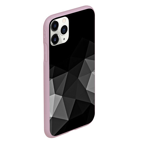 Чехол iPhone 11 Pro матовый Abstract gray / 3D-Розовый – фото 2
