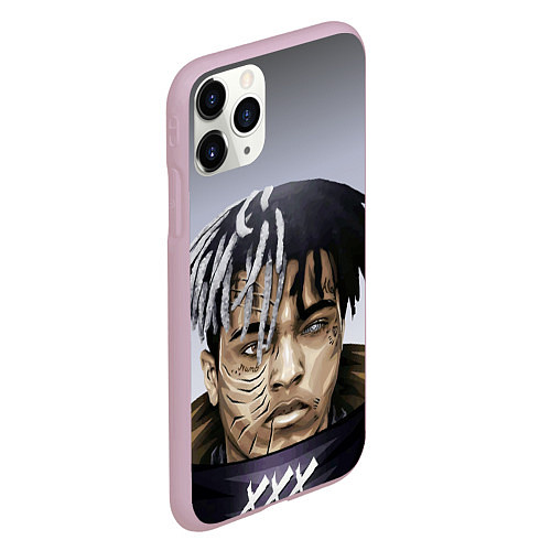 Чехол iPhone 11 Pro матовый XXXTentacion / 3D-Розовый – фото 2