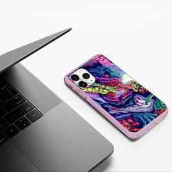 Чехол iPhone 11 Pro матовый Hyper Beast Style, цвет: 3D-розовый — фото 2