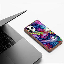 Чехол iPhone 11 Pro матовый Hyper Beast Style, цвет: 3D-коричневый — фото 2