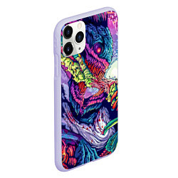 Чехол iPhone 11 Pro матовый Hyper Beast Style, цвет: 3D-светло-сиреневый — фото 2