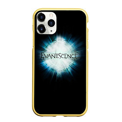 Чехол iPhone 11 Pro матовый Evanescence Explode, цвет: 3D-желтый