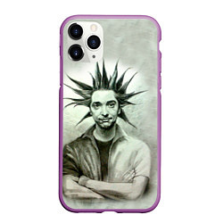 Чехол iPhone 11 Pro матовый Король и Шут, цвет: 3D-фиолетовый