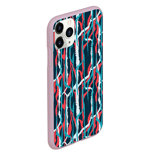 Чехол iPhone 11 Pro матовый Graffiti / 3D-Розовый – фото 2