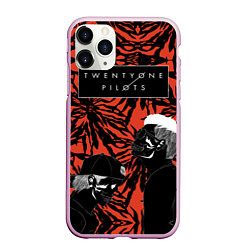 Чехол iPhone 11 Pro матовый Twenty One Pilots, цвет: 3D-розовый