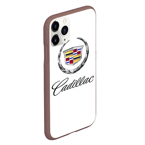 Чехол iPhone 11 Pro матовый Cadillac / 3D-Коричневый – фото 2