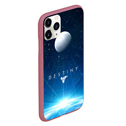 Чехол iPhone 11 Pro матовый Destiny Space, цвет: 3D-малиновый — фото 2
