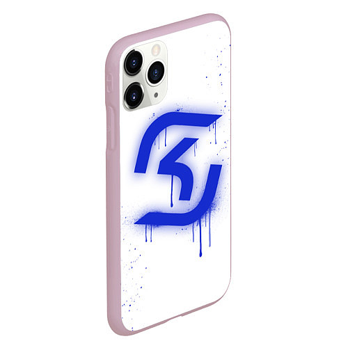 Чехол iPhone 11 Pro матовый SK Gaming: White collection / 3D-Розовый – фото 2