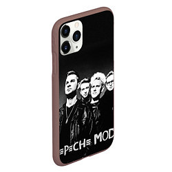 Чехол iPhone 11 Pro матовый Depeche Mode: mono, цвет: 3D-коричневый — фото 2