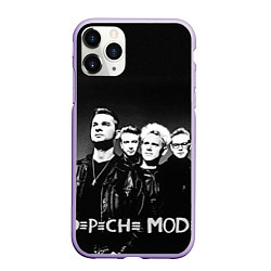 Чехол iPhone 11 Pro матовый Depeche Mode: mono, цвет: 3D-светло-сиреневый