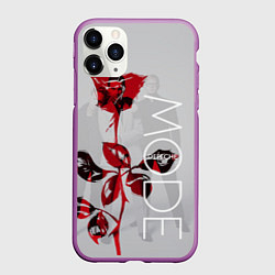 Чехол iPhone 11 Pro матовый Depeche Mode: Red Rose, цвет: 3D-фиолетовый