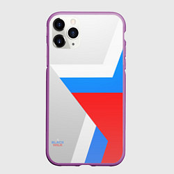 Чехол iPhone 11 Pro матовый Звезда России, цвет: 3D-фиолетовый