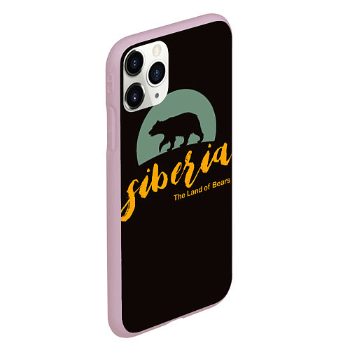 Чехол iPhone 11 Pro матовый Siberia: Land of Bears / 3D-Розовый – фото 2