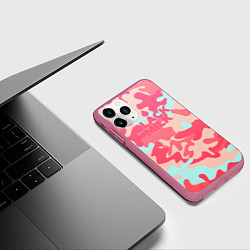 Чехол iPhone 11 Pro матовый Black Milk: pink, цвет: 3D-малиновый — фото 2