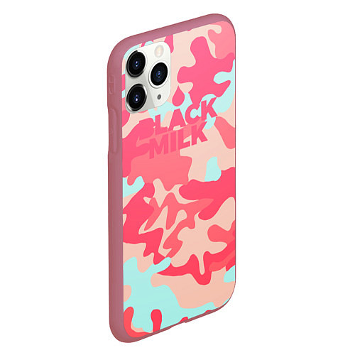 Чехол iPhone 11 Pro матовый Black Milk: pink / 3D-Малиновый – фото 2
