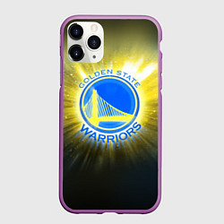 Чехол iPhone 11 Pro матовый Golden State Warriors 4, цвет: 3D-фиолетовый