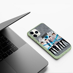 Чехол iPhone 11 Pro матовый 5 Seconds of Summer, цвет: 3D-салатовый — фото 2