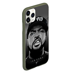 Чехол iPhone 11 Pro матовый Ice Cube: Gangsta, цвет: 3D-темно-зеленый — фото 2