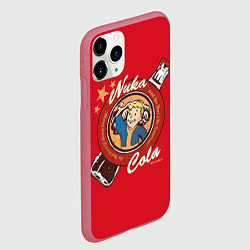 Чехол iPhone 11 Pro матовый Fallout: Nuka Cola, цвет: 3D-малиновый — фото 2
