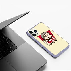 Чехол iPhone 11 Pro матовый Moe's KFC, цвет: 3D-светло-сиреневый — фото 2