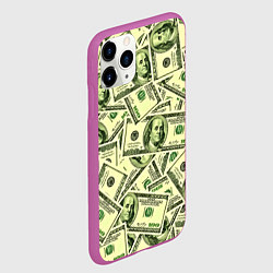 Чехол iPhone 11 Pro матовый Benjamin Franklin, цвет: 3D-фиолетовый — фото 2