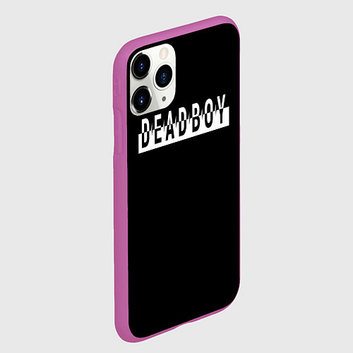 Чехол iPhone 11 Pro матовый DeadBoy / 3D-Фиолетовый – фото 2