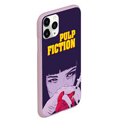 Чехол iPhone 11 Pro матовый Pulp Fiction: Dope Heart, цвет: 3D-розовый — фото 2