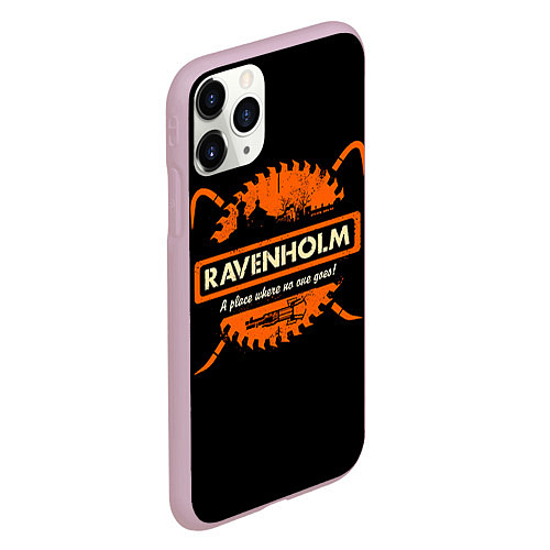 Чехол iPhone 11 Pro матовый Ravenholm / 3D-Розовый – фото 2