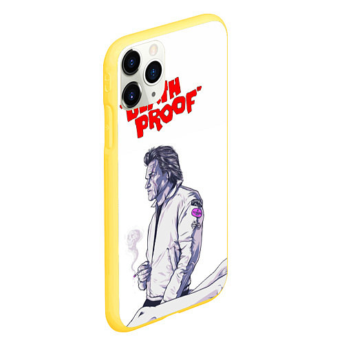 Чехол iPhone 11 Pro матовый Death proof / 3D-Желтый – фото 2