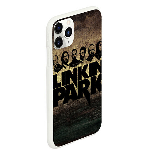 Чехол iPhone 11 Pro матовый Linkin Park Band / 3D-Белый – фото 2